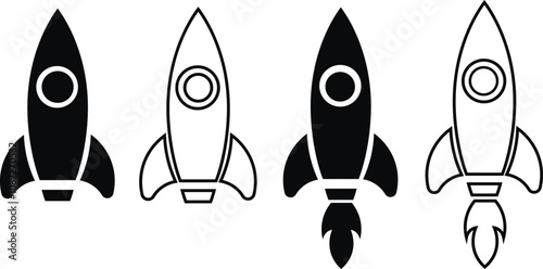rocket vector symbol icon