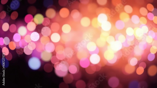 Vibrant Bokeh Lights Background: Perfect for Celebrations, Festive Designs, and Creative Projects