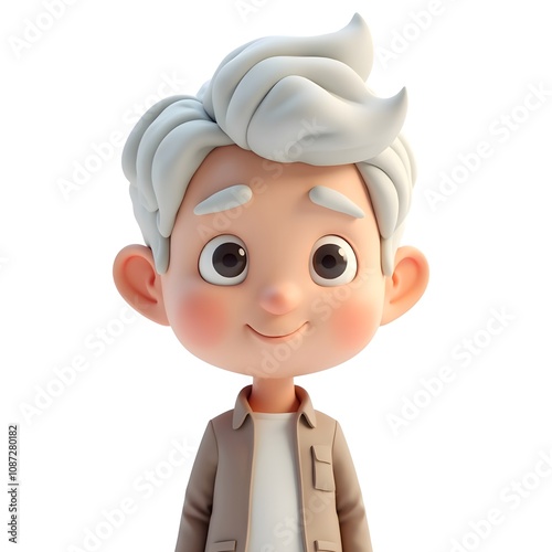 Boy with White Hair 