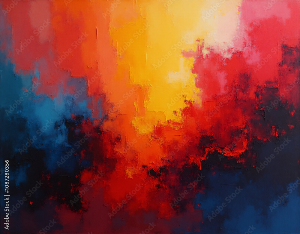Abstract orange and blue background. Generative Ai Abstract orange and blue background. Generative Ai