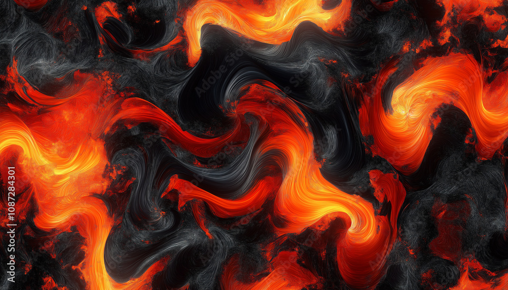 Flowing Lava Pattern Flowing Lava Pattern