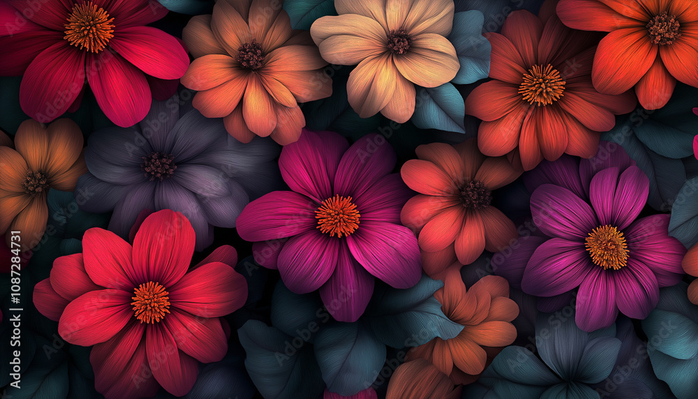 Blooming Flowers Pattern Blooming Flowers Pattern