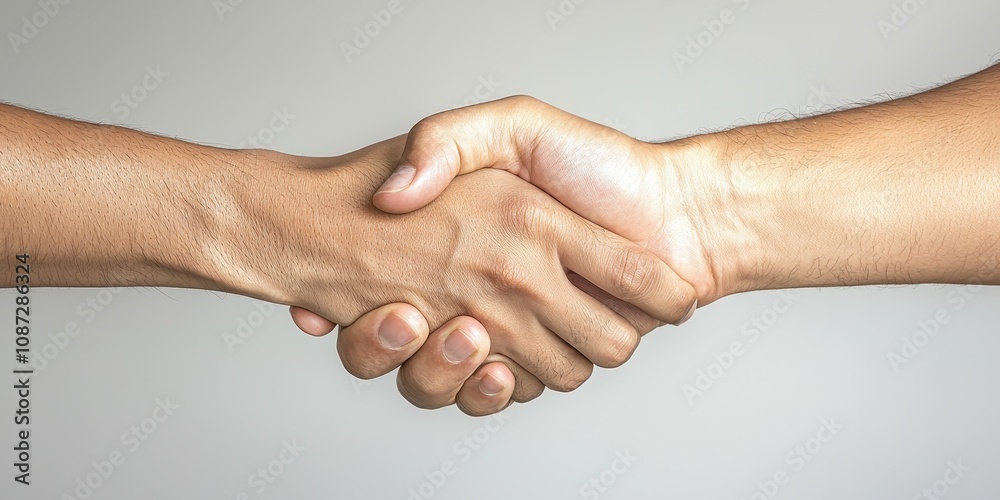A close-up of two hands shaking, symbolizing agreement and partnership. A close-up of two hands shaking, symbolizing agreement and partnership.