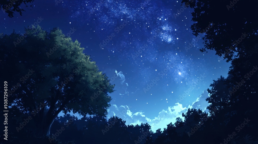 The sky transitioning from day to night, with a deep blue hue and the faint glow of stars and the galaxy. The sky transitioning from day to night, with a deep blue hue and the faint glow of stars and the galaxy.
