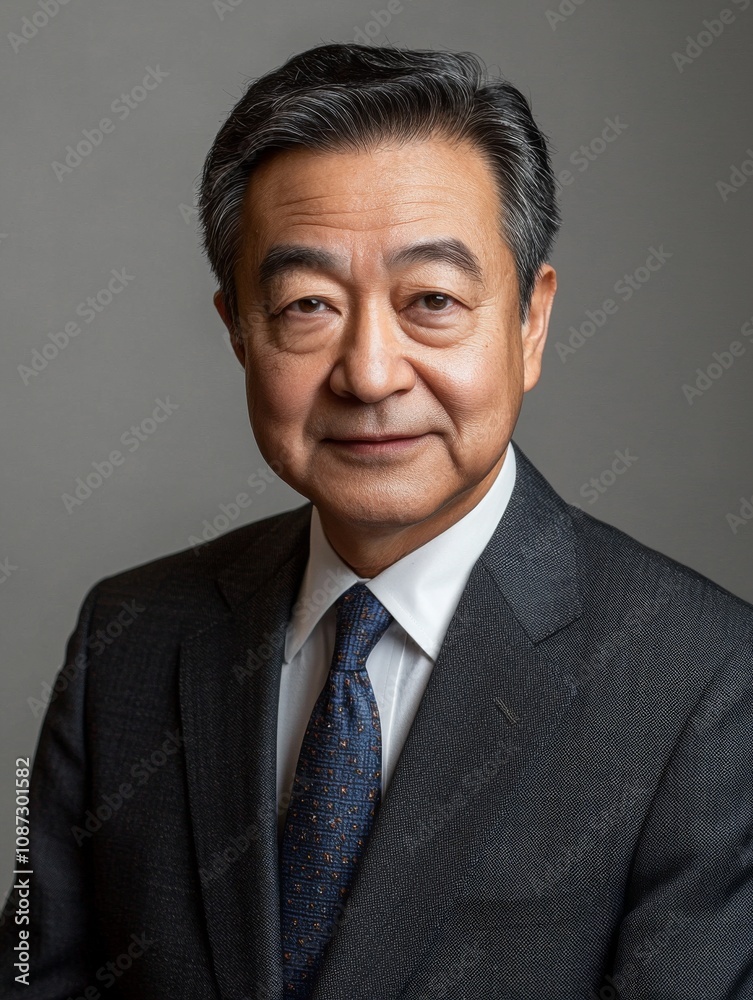 Full-length bust portrait of a lawyer, wearing a sharp suit and tie, looking confident and approachable, with light make-up, white background Full-length bust portrait of a lawyer, wearing a sharp suit and tie, looking confident and approachable, with light make-up, white background