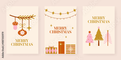 Collection of christmas greeting cards.
