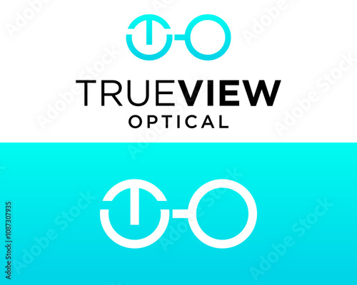 Letter T and O monogram optical glasses logo design.

