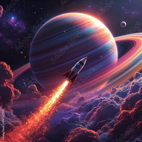 spaceship in space,generative ai