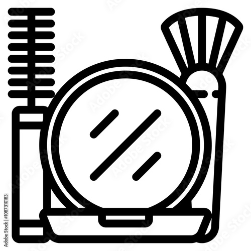 illustration of a make up icon