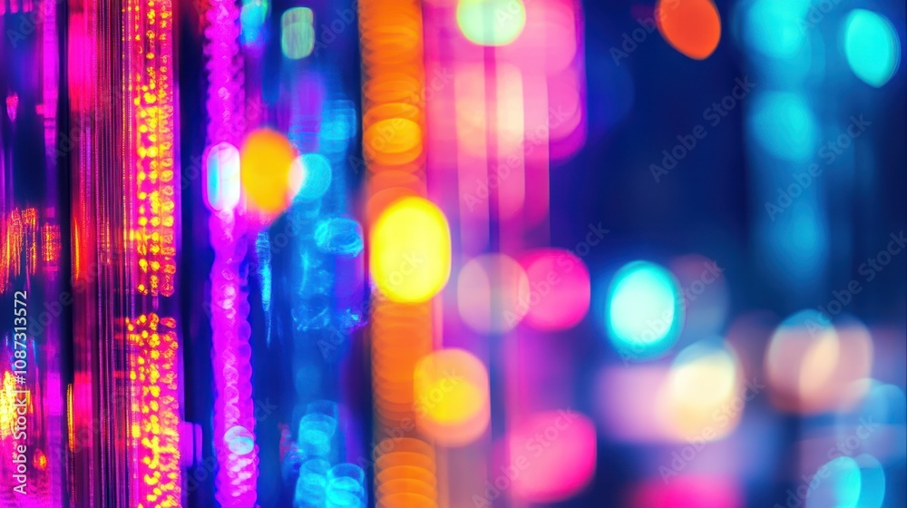 A vibrant display of colorful lights creating a dynamic and festive atmosphere. A vibrant display of colorful lights creating a dynamic and festive atmosphere.