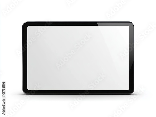 A blank digital tablet with a sleek design, ready for use.