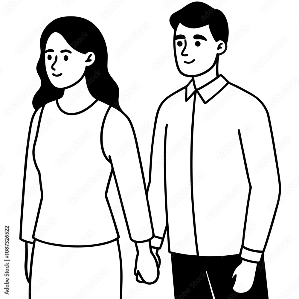 thoughtful couple touches thoughtful couple touches