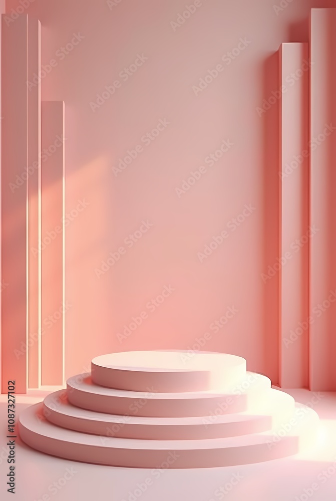 Obraz premium Podium for product display on abstract background