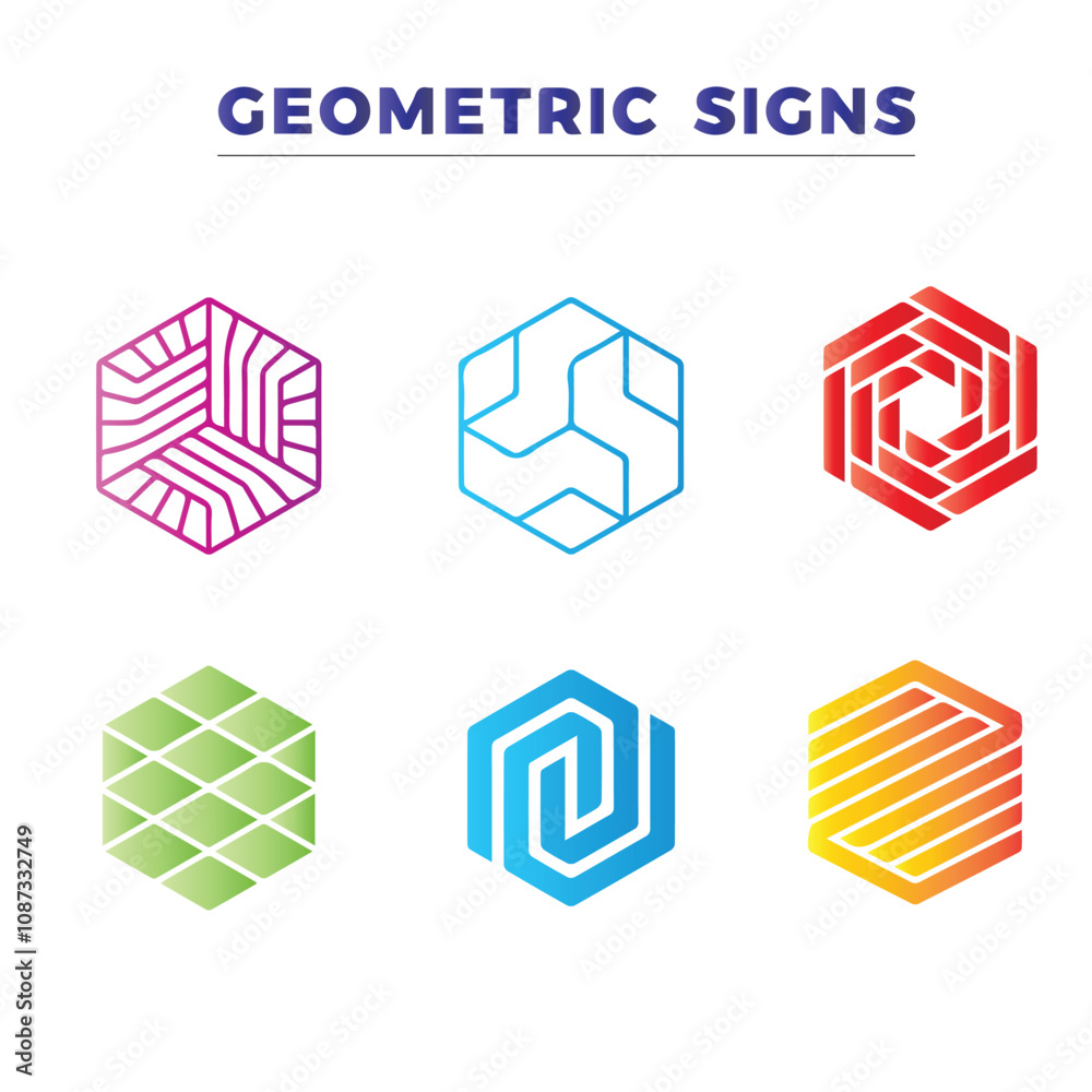 set of geometric shapes set of geometric shapes