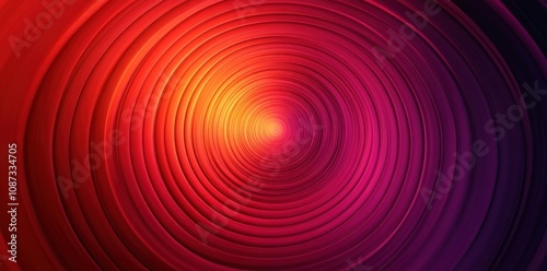 Abstract Spiral with Red, Orange, and Purple Hues