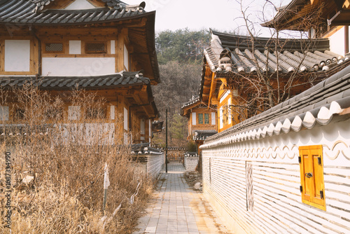 The scenery of Eunpyeong Hanok Village in Seoul, Korea