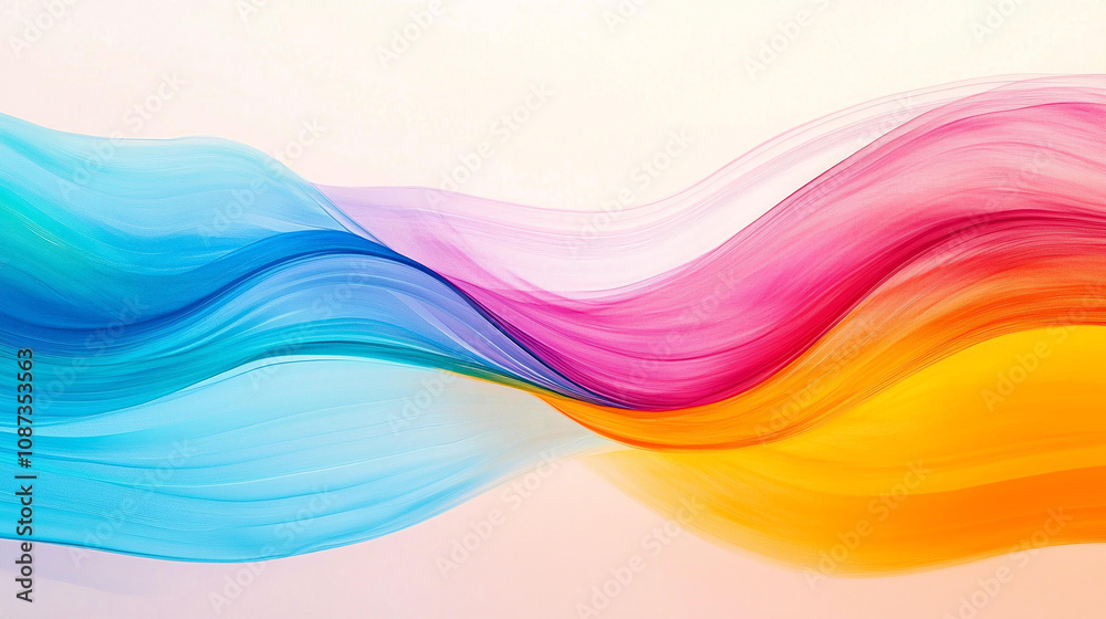 Abstract background Abstract wave pattern filled with vibrant spectrum colors, creating dynamic and fluid visual experience that evokes sense of movement and energy Abstract background Abstract wave pattern filled with vibrant spectrum colors, creating dynamic and fluid visual experience that evokes sense of movement and energy