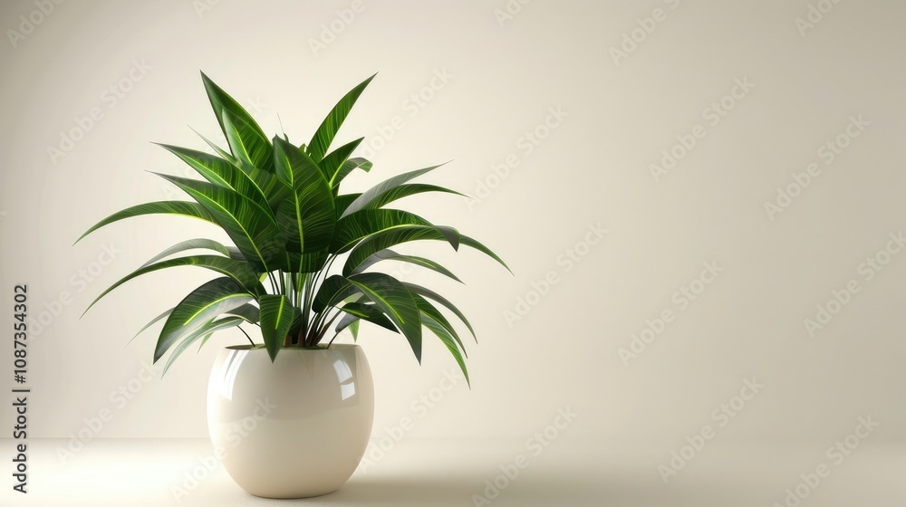 3D illustration concept of house plants in modern pots, isolated on white background. 3D illustration concept of house plants in modern pots, isolated on white background.