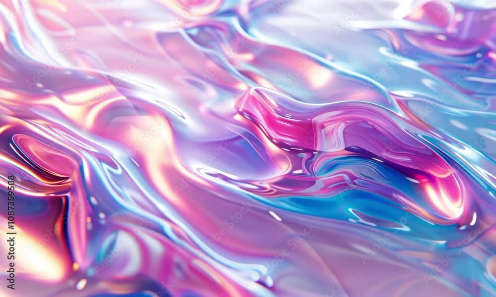 Fluid pastel waves abstract texture video animation. Pink, blue and purple hues flowing liquid. Iridescence animated footage HD clip seamless motion graphics. Holographic concept Fluid pastel waves abstract texture video animation. Pink, blue and purple hues flowing liquid. Iridescence animated footage HD clip seamless motion graphics. Holographic concept
