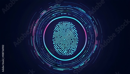 Fingerprint with Layers of Data Points