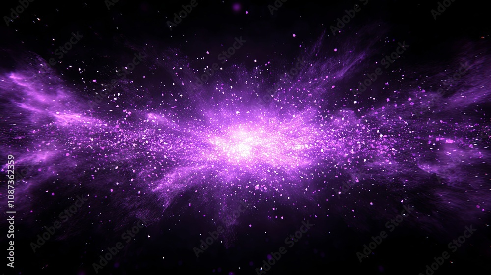 Obraz premium Purple Cosmic Burst Energetic Stellar Explosion