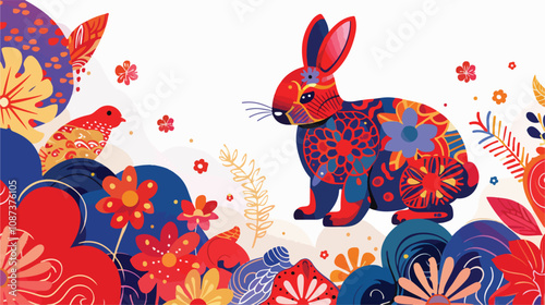 2025 Chinese New Year Rabbit Zodiac Symbol Celebration
