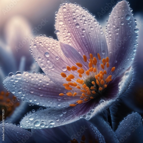 Pulsatilla halleri in bloom photo