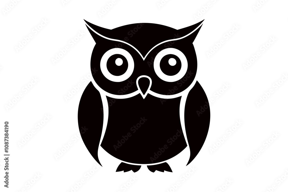 Fototapeta premium Creative a cute animal line silhouette art design with a white background