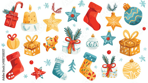Christmas Advent Calendar 23 December Vector Illustration