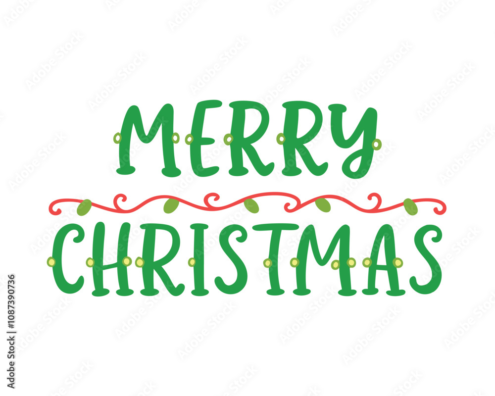 merry christmas typhograpghy vector illustration merry christmas typhograpghy vector illustration
