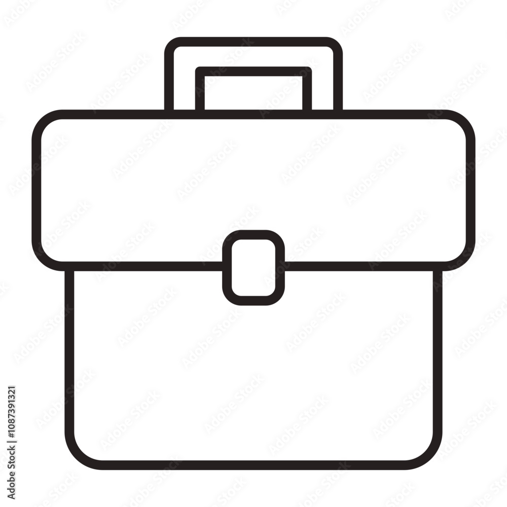 Briefcase line icon. Briefcase line icon.