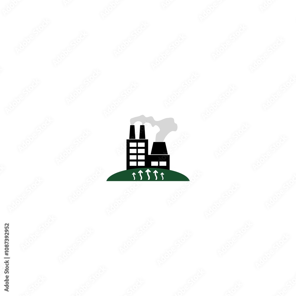 Geothermal Energy icon isolated on white background Geothermal Energy icon isolated on white background