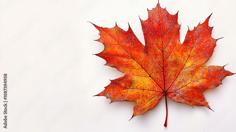 nature photography Maple Leaf on a Crisp White Background nature photography Maple Leaf on a Crisp White Background