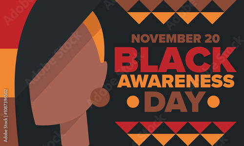 Black Awareness Day. Holiday in Brazil. Afro Brazilians. Celebrate awareness by the black community in November. African and brazilian culture. Black history art. Vector illustration