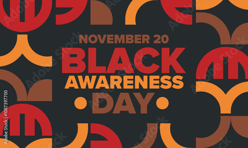 Black Awareness Day. Holiday in Brazil. Afro Brazilians. Celebrate awareness by the black community in November. African and brazilian culture. Black history art. Vector illustration