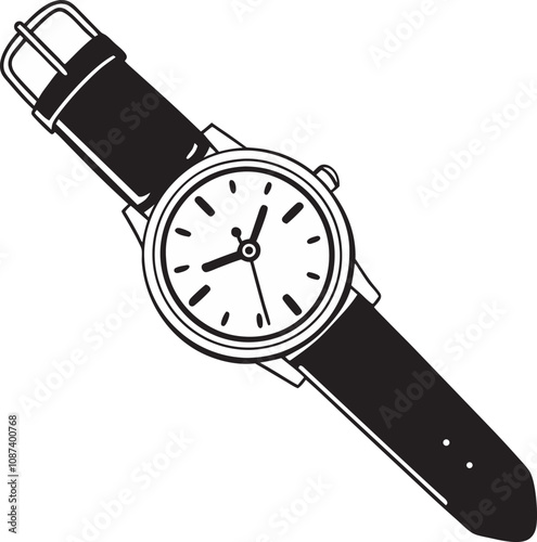 illustration of wristwatch