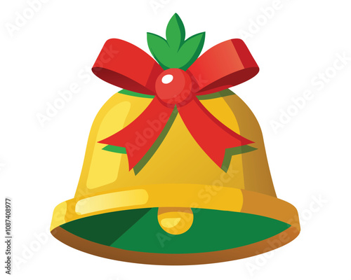 christmas bell icon  vector illustration christmas clipart