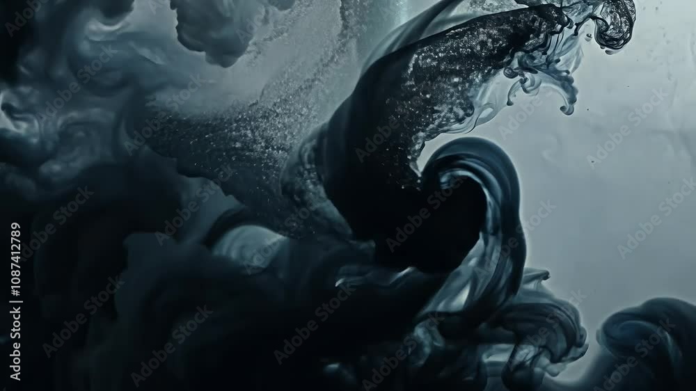 abstract 4K footage ideal artistic backgrounds creative effects projects requiring dramatic striking visual blast reveal effect smog flow glistering particle floating art background underwater