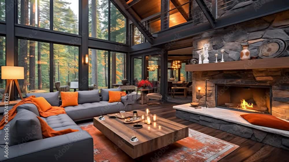 cozy room, with fireplace, relaxing cozy for Work, study and room interior home cozy room, with fireplace, relaxing cozy for Work, study and room interior home