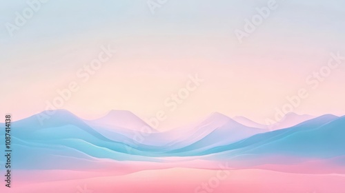 Minimalist comic background, pastel colors, with smooth gradients and subtle outlines, no text