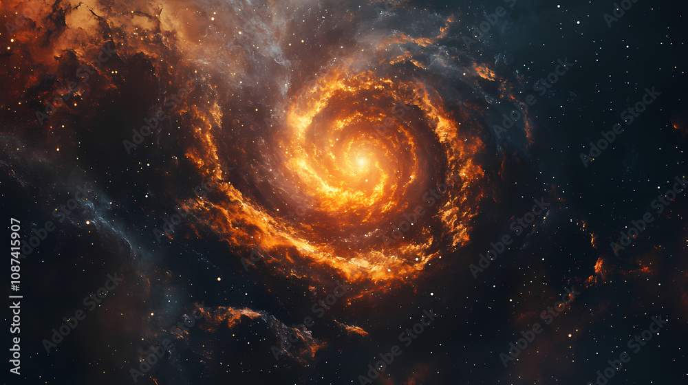 Spiral galaxy background. Vivid Galaxy Vortex. Illustration Spiral galaxy background. Vivid Galaxy Vortex. Illustration
