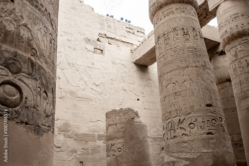 Karnak Temple ruins in Luxor, Egypt photo