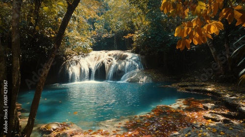 Stunning View of Huai Mae Khamin Waterfall