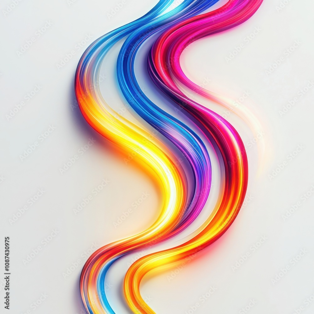 Vibrant, swirling lines in rainbow colors create a dynamic visual flow. Vibrant, swirling lines in rainbow colors create a dynamic visual flow.