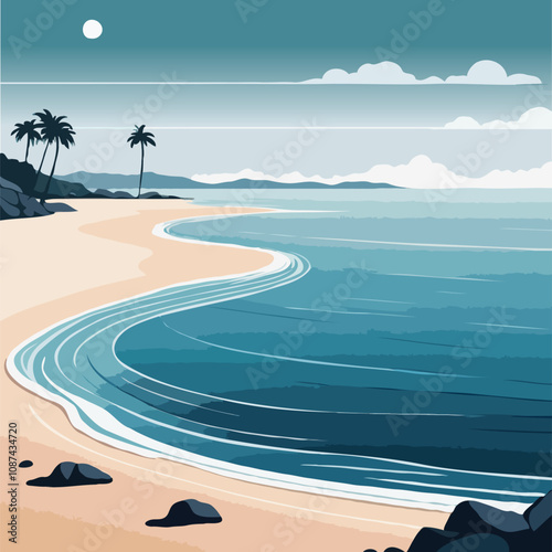 Serene Beachscape