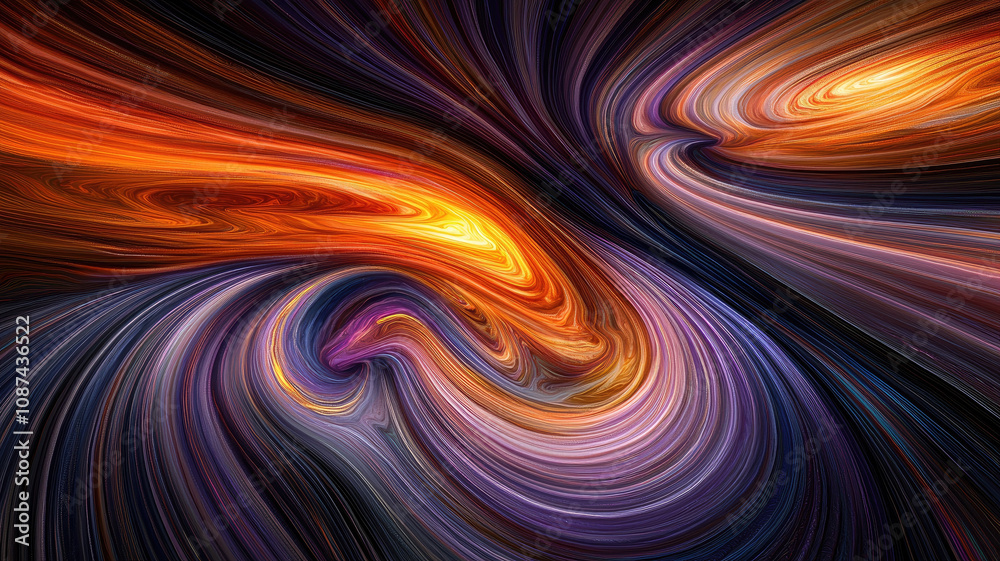 Dynamic gradient with bold color transitions creates mesmerizing effect Dynamic gradient with bold color transitions creates mesmerizing effect