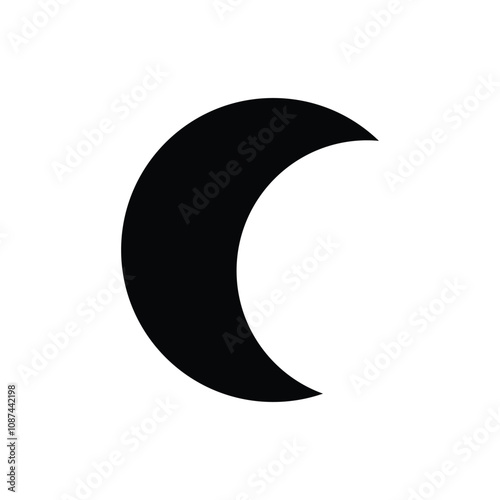 illustration of a crescent moon and star. Islamic symbol. Islamic icons can be used for the month of Ramadan, Eid and Eid Al-Adha. for logo, website and poster designs. vector