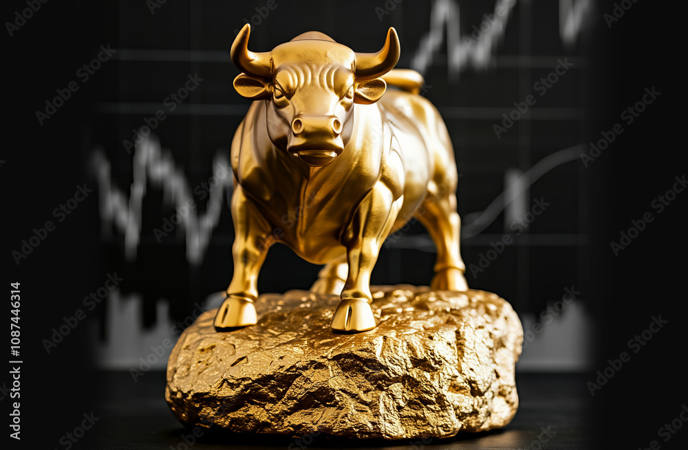 A powerful representation of the strength and resilience of the stock market. A powerful representation of the strength and resilience of the stock market.