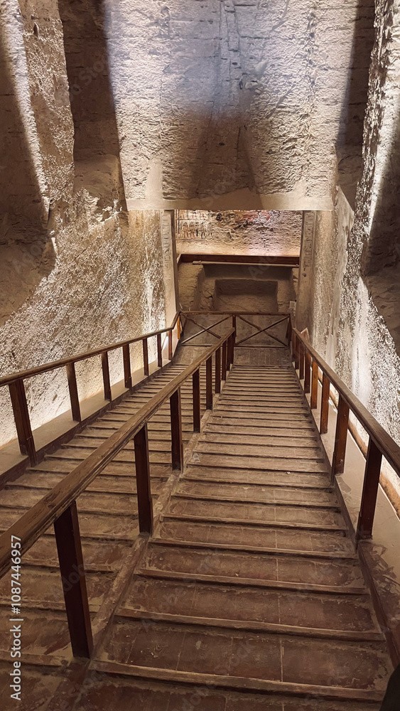 Obraz premium Inside a pyramid, Cairo, Egypt