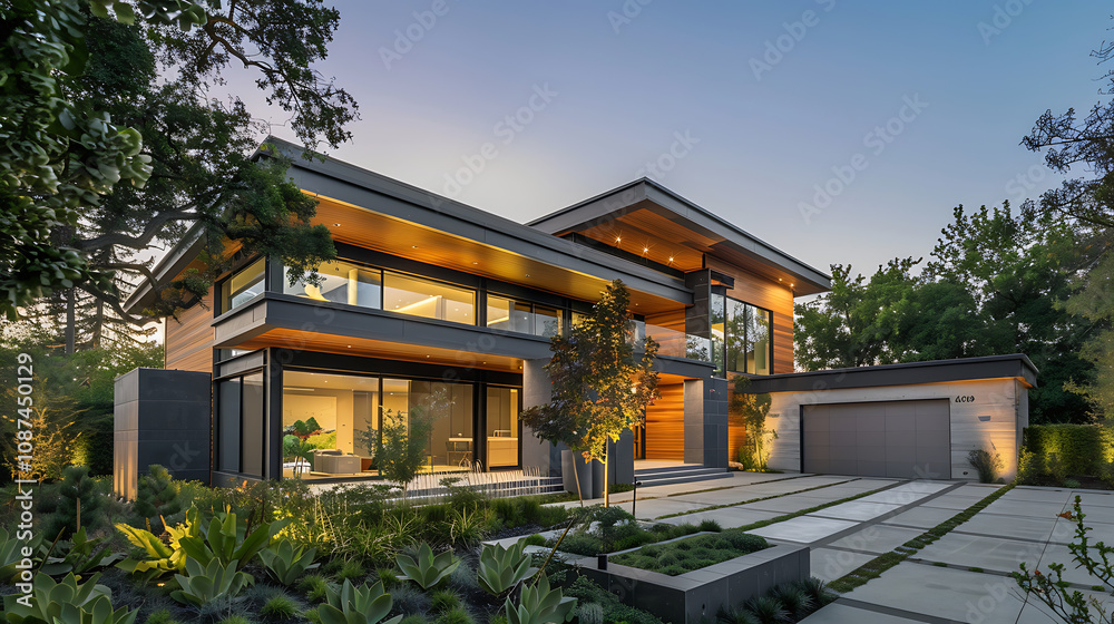 A Modern Architectural Masterpiece with Sustainable Features, Combining Cutting-Edge Design, Eco-Friendly Materials, and Innovative Technology to Create a Harmonious Living Space in Balance with Natur A Modern Architectural Masterpiece with Sustainable Features, Combining Cutting-Edge Design, Eco-Friendly Materials, and Innovative Technology to Create a Harmonious Living Space in Balance with Natur